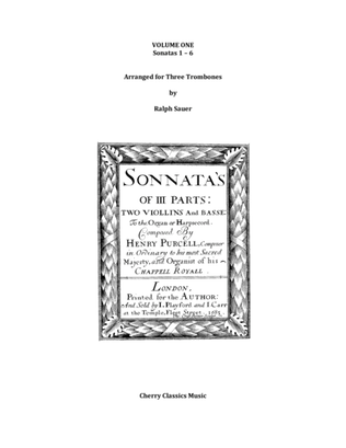 Book cover for Sonatas 1-6 for Three Trombones Volume 1