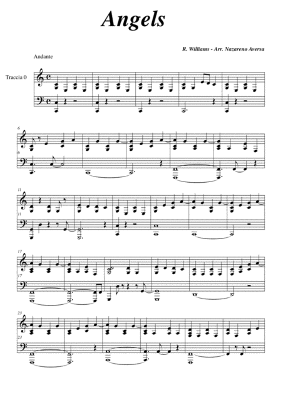 Angel Piano Solo scores gallery preview page 1
