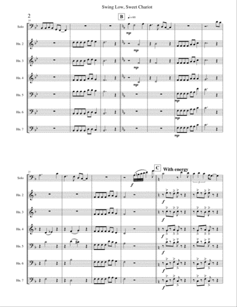 Swing Low Swing Low Brass Ensemble scores gallery preview page 2