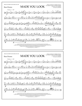 Book cover for Made You Look (arr. Jay Dawson) - Bass Drums