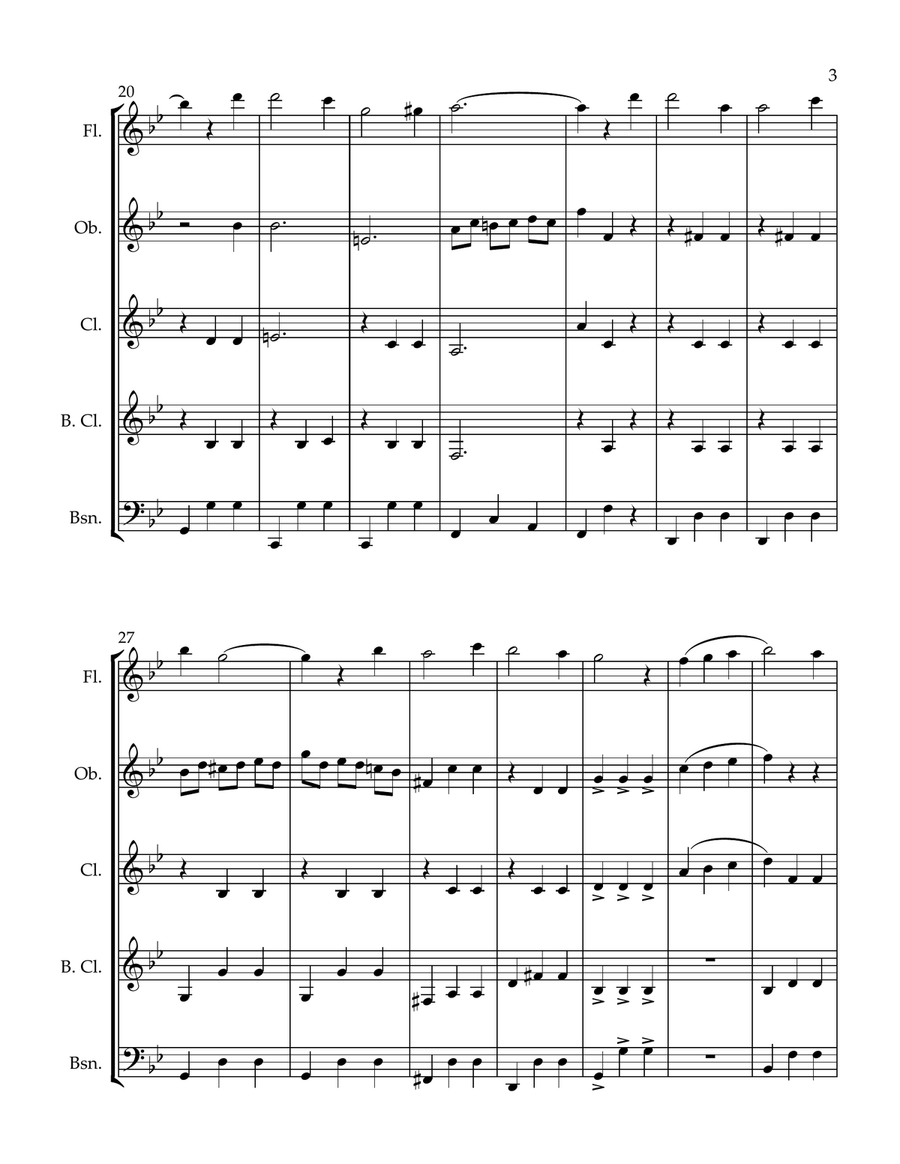 Maggie Murphy's Home Woodwind Quintet scores gallery preview page 5