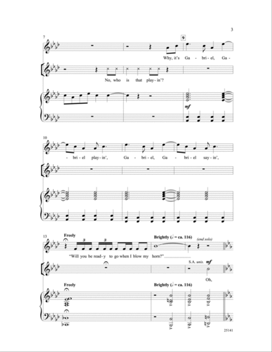 Blow, Gabriel, Blow (from Anything Goes) 3-Part scores gallery preview page 3