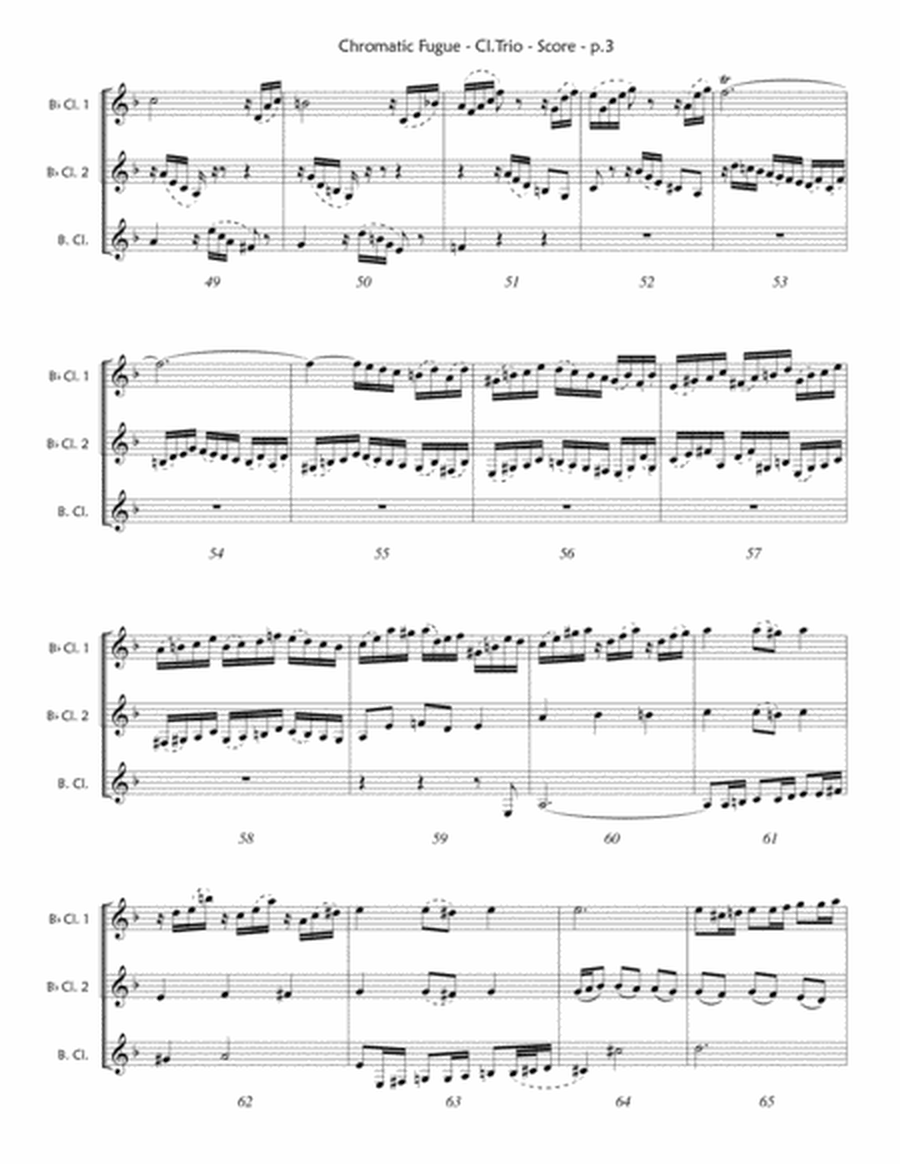 Chromatic Fugue BWV 903 (Clarinet Trio)