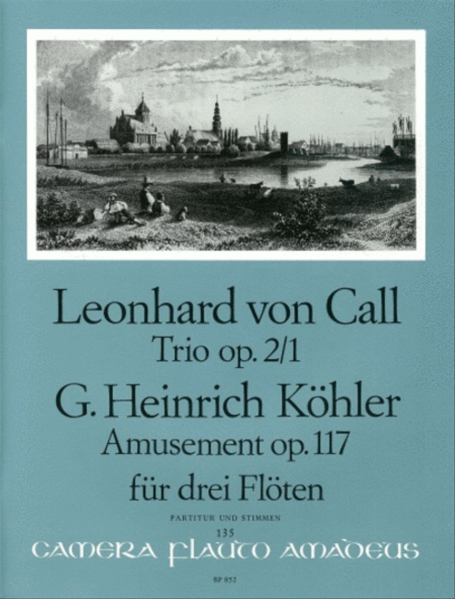 Trio op. 2/1 / Amusement op. 117 Flute Trio scores gallery preview page 1