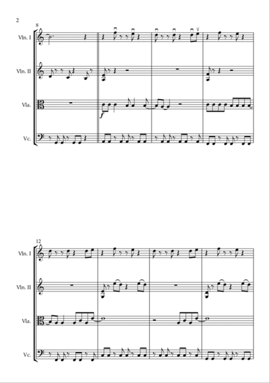 Physical String Quartet scores gallery preview page 2