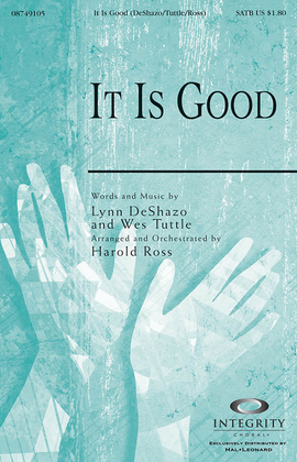 Book cover for It Is Good