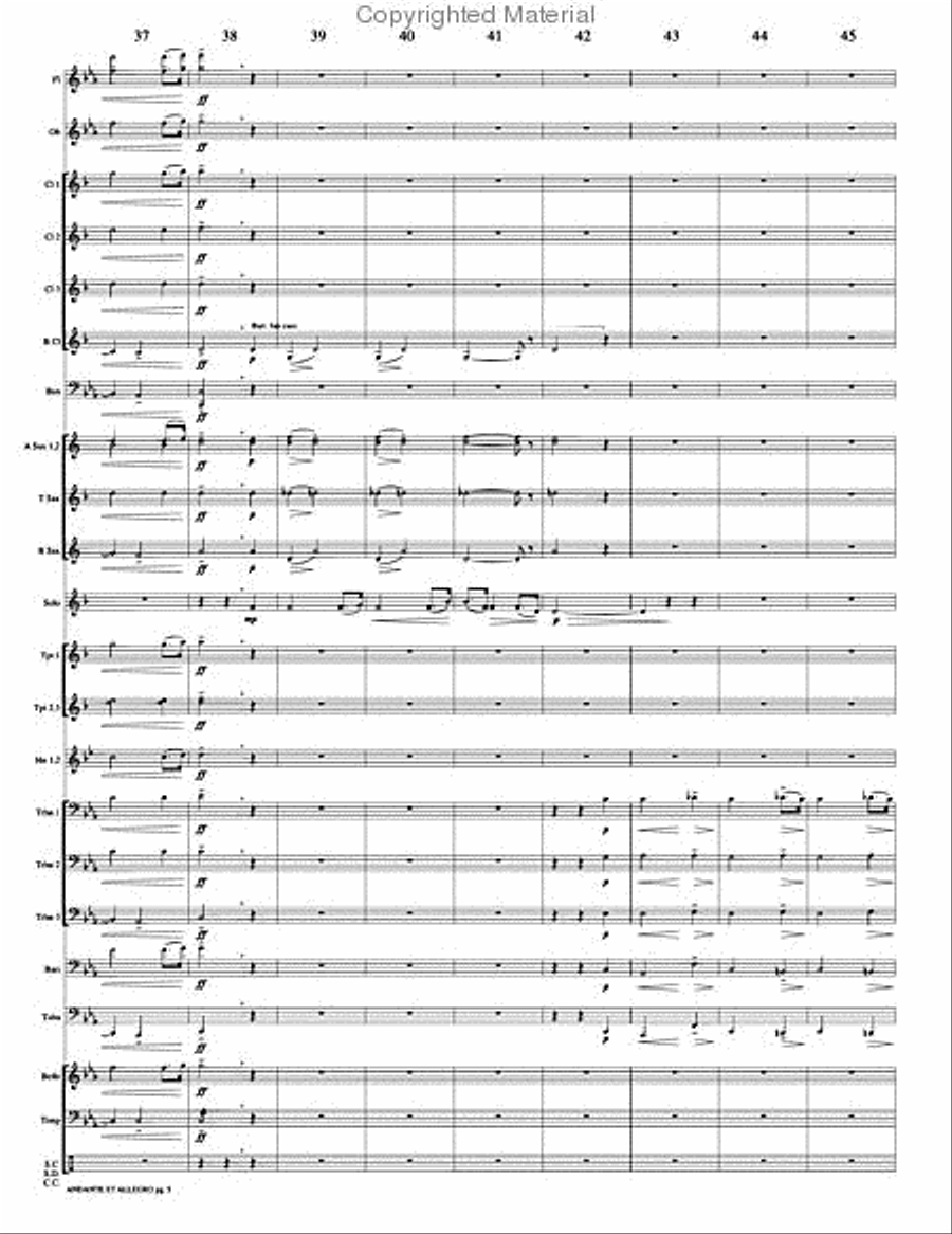 Andante et Allegro Andante et Allegro Concert Band scores gallery preview page 8