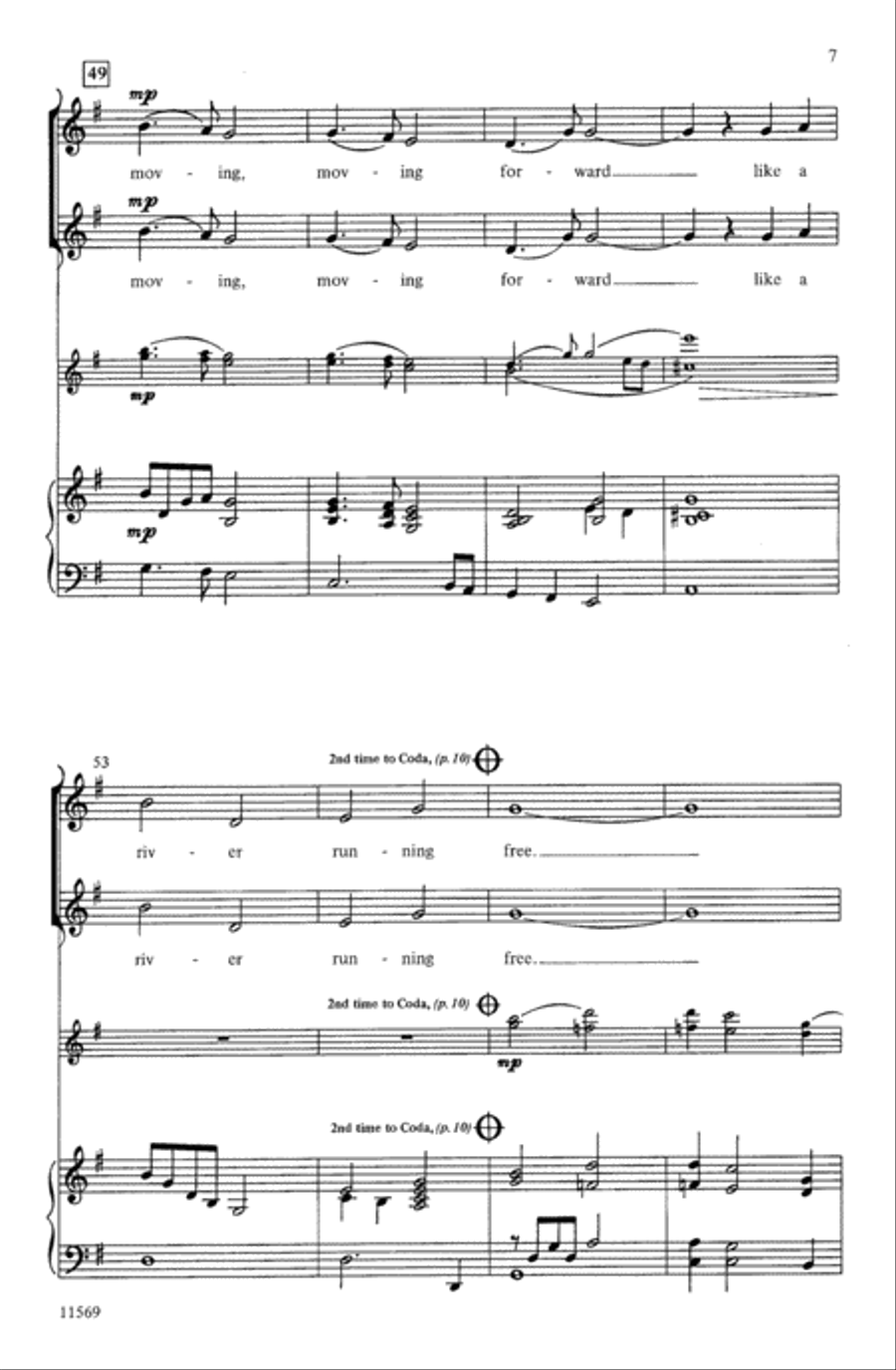 Like a River Choir scores gallery preview page 6