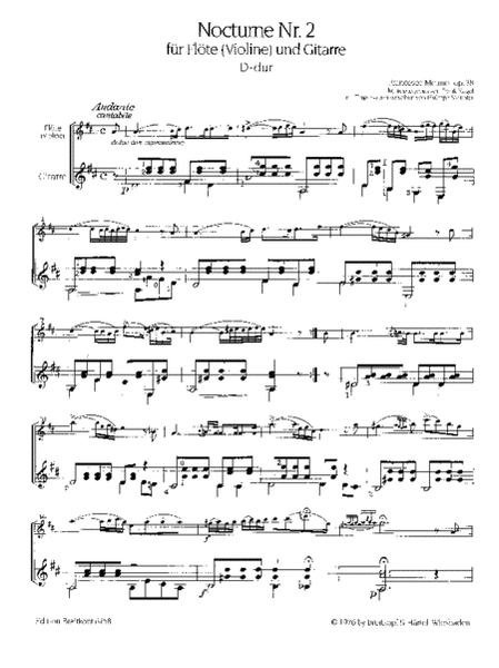 Nocturne No. 2 in D major Op. 38
