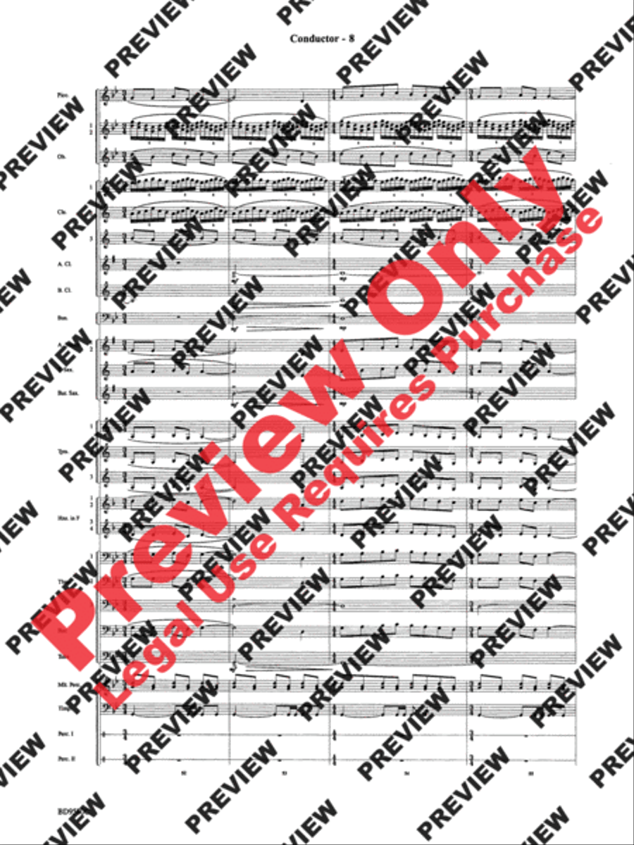 Twas in the Moon of Wintertime Concert Band scores gallery preview page 10