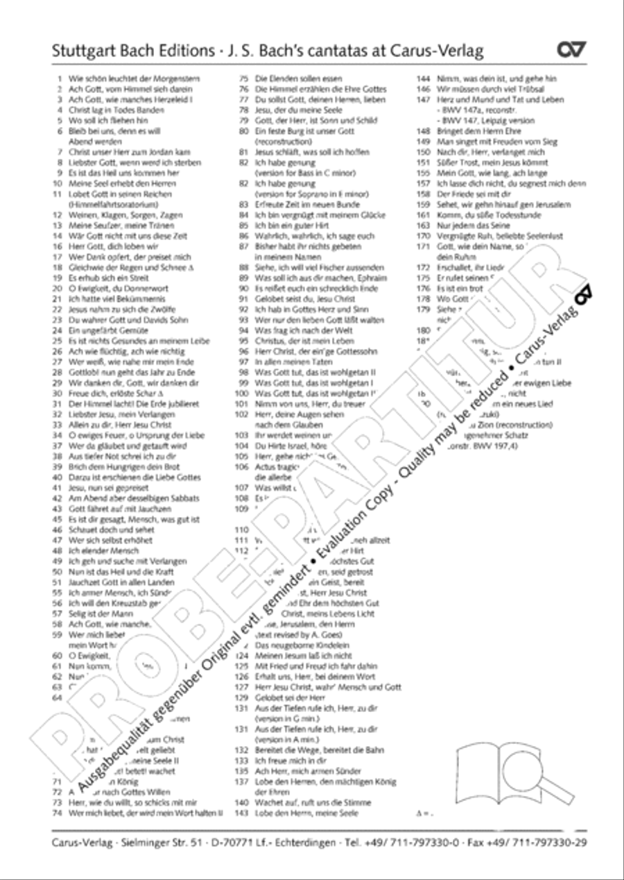 God's own time is the time appointed (Gottes Zeit ist die allerbeste Zeit) 4-Part scores gallery preview page 45