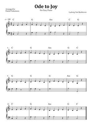 Ode to Joy (Easy Piano)
