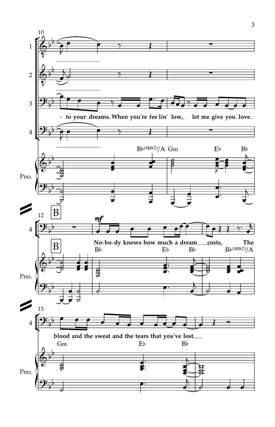 Give You Love Give You Love TTBB scores gallery preview page 3