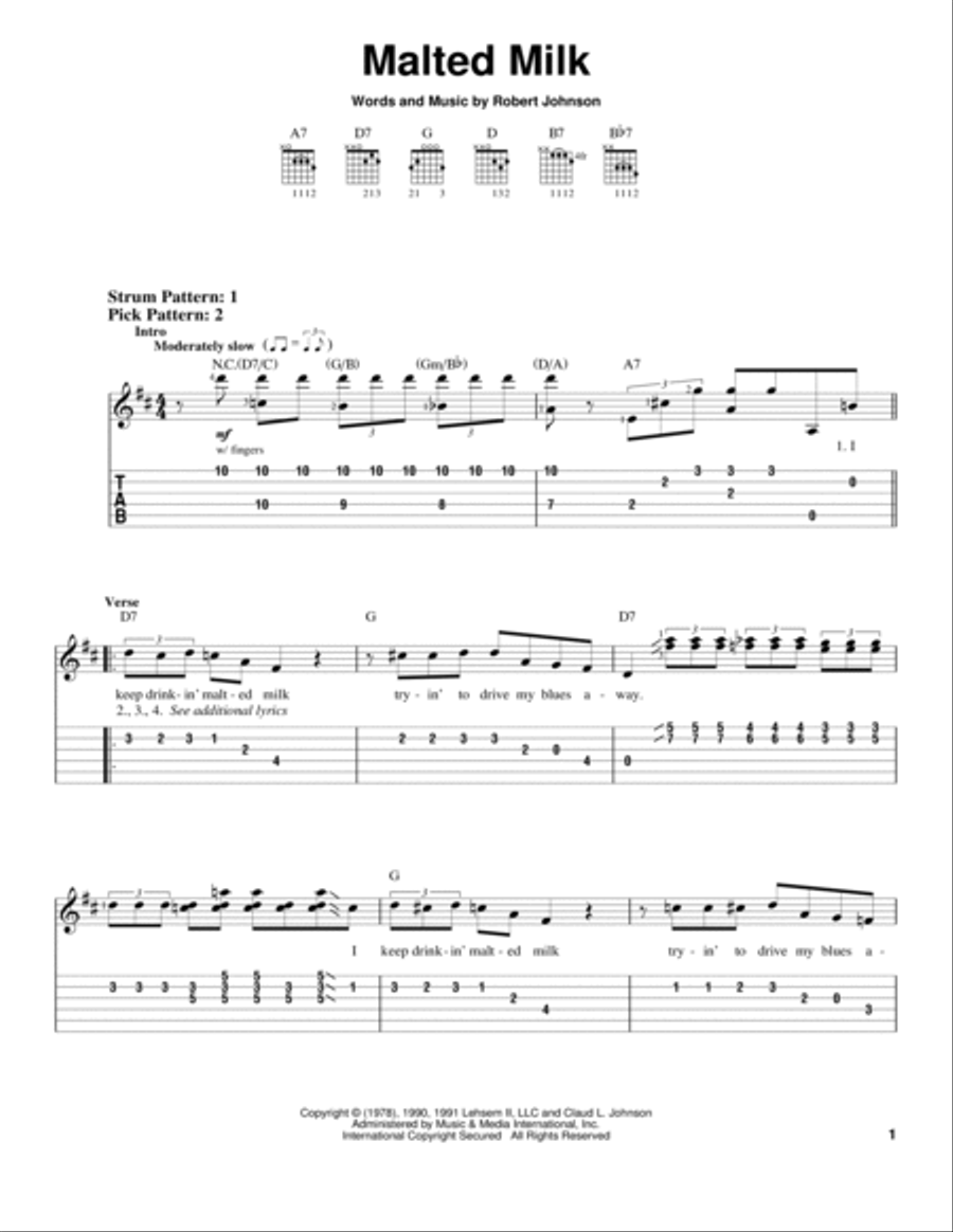 Malted Milk Malted Milk Acoustic Guitar scores gallery preview page 1