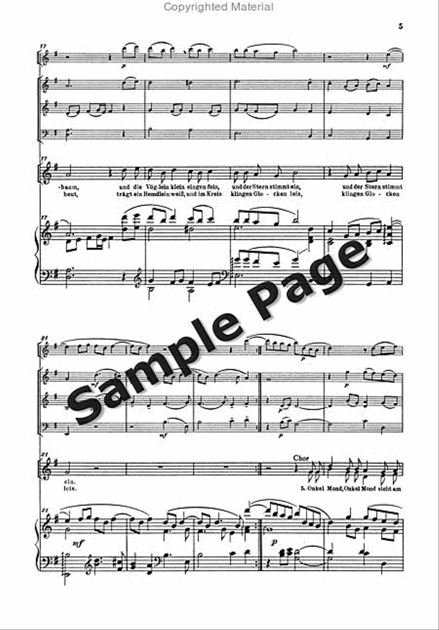Onkel Mond Onkel Mond Children's Choir scores gallery preview page 6