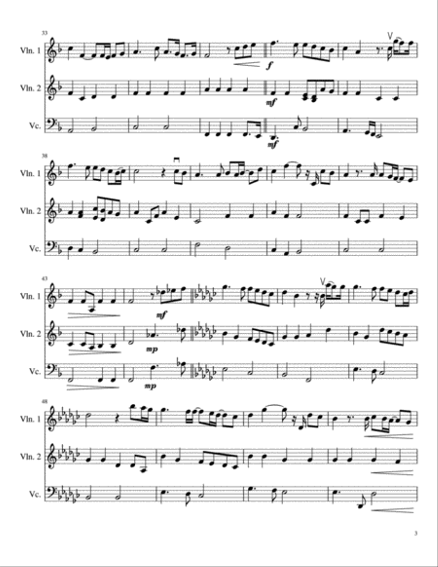 You Raise Me Up You Raise Me Up String Trio scores gallery preview page 4