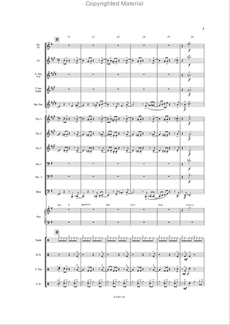 Birdland Marching Band scores gallery preview page 4