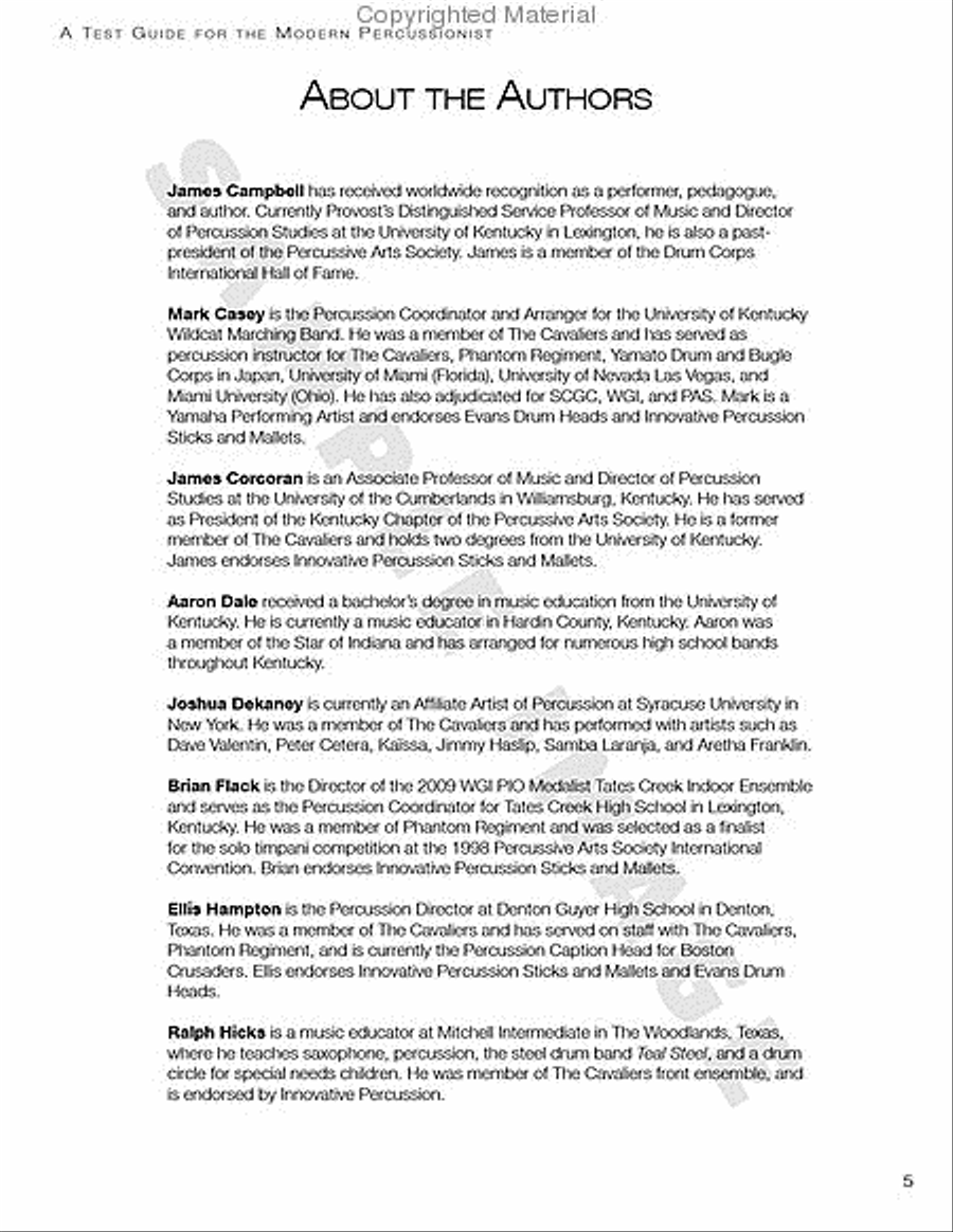 Blue Book, The Percussion scores gallery preview page 13