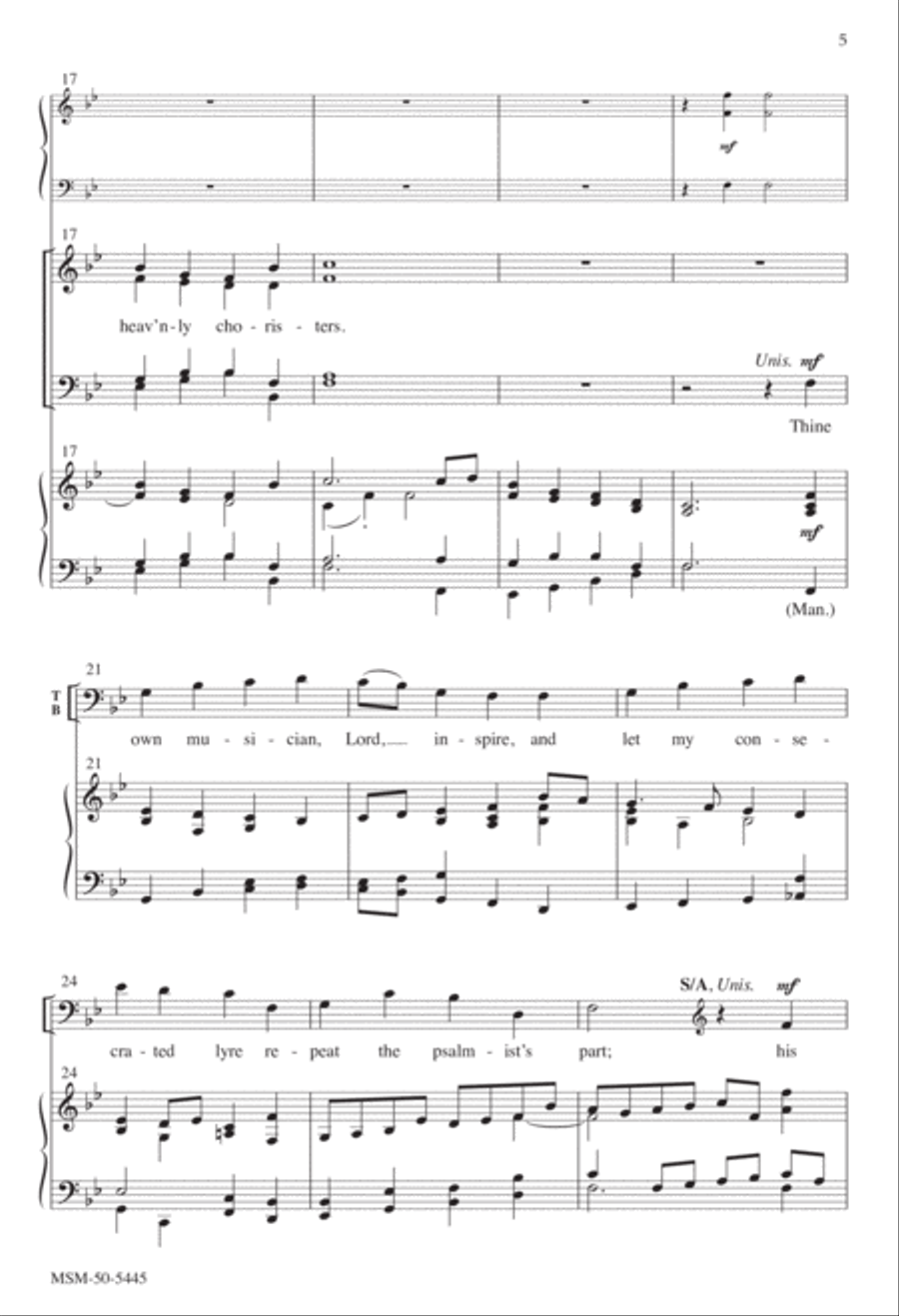 The Musician's Hymn 4-Part scores gallery preview page 5