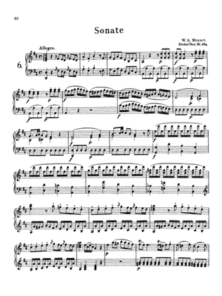 Mozart: Piano Sonata No. 6 in D Major