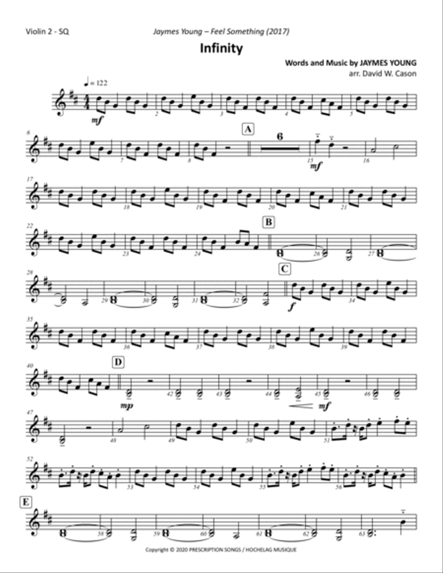 Infinity String Quartet Digital Sheet Music Sheet Music Plus