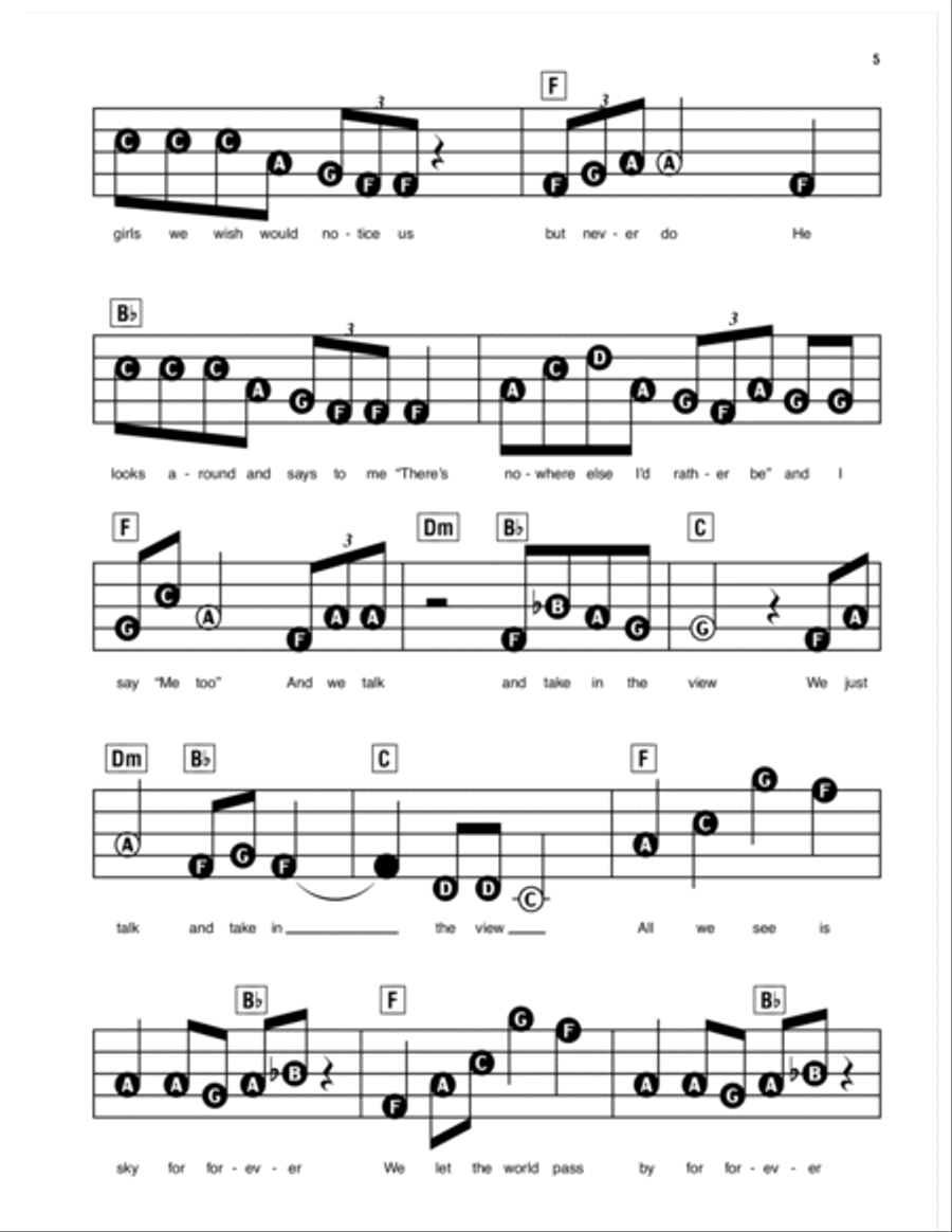 For Forever (from Dear Evan Hansen) Electronic Keyboard scores gallery preview page 4