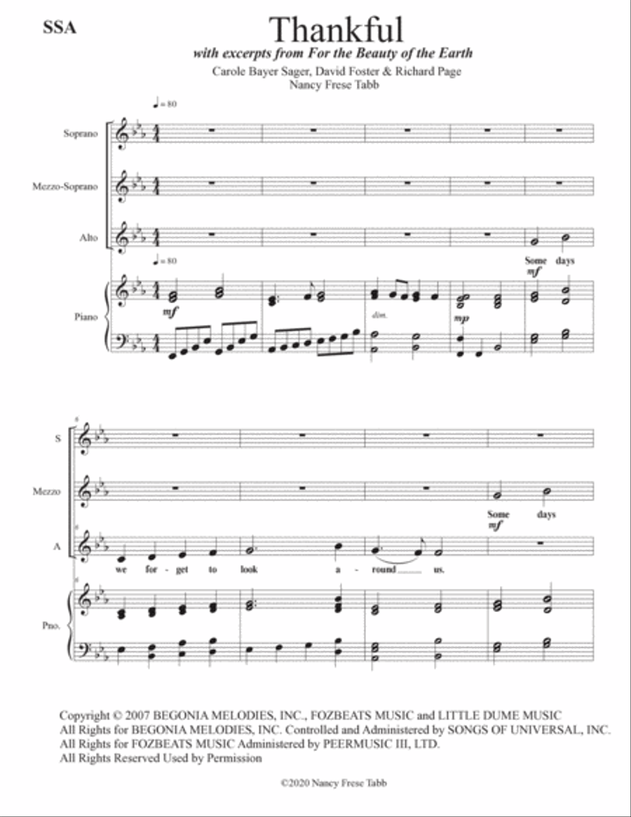 Thankful SSA scores gallery preview page 2