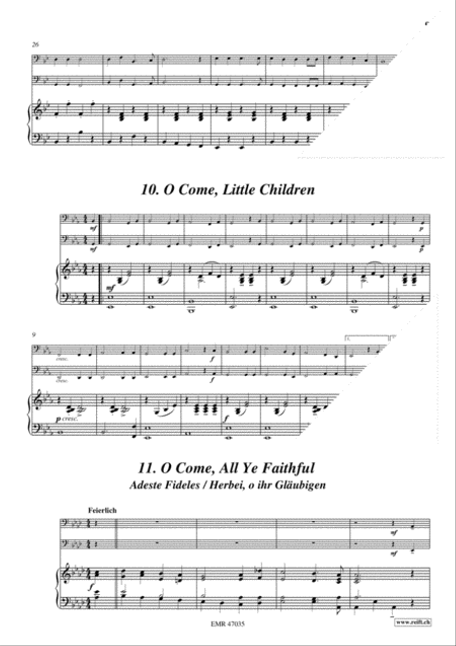 28 Weihnachtsmelodien Vol. 1 + 2 Brass Duet scores gallery preview page 9