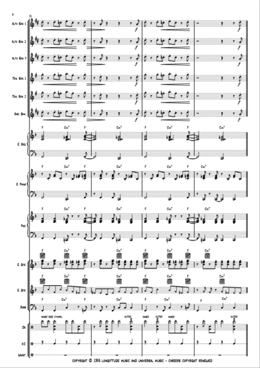 Tequila Jazz Ensemble scores gallery preview page 6