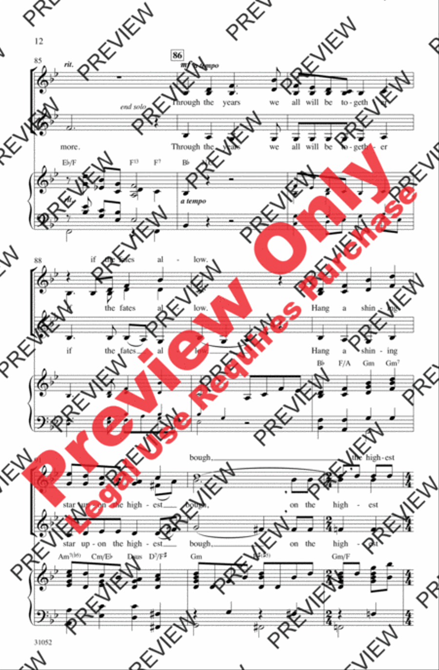 Christmas Pops Trio (A Medley) Women's Choir scores gallery preview page 12