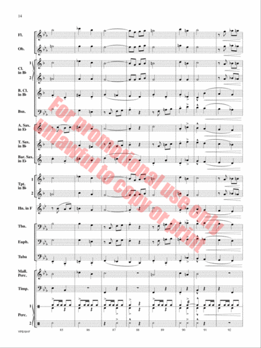 Generosity Concert Band scores gallery preview page 15
