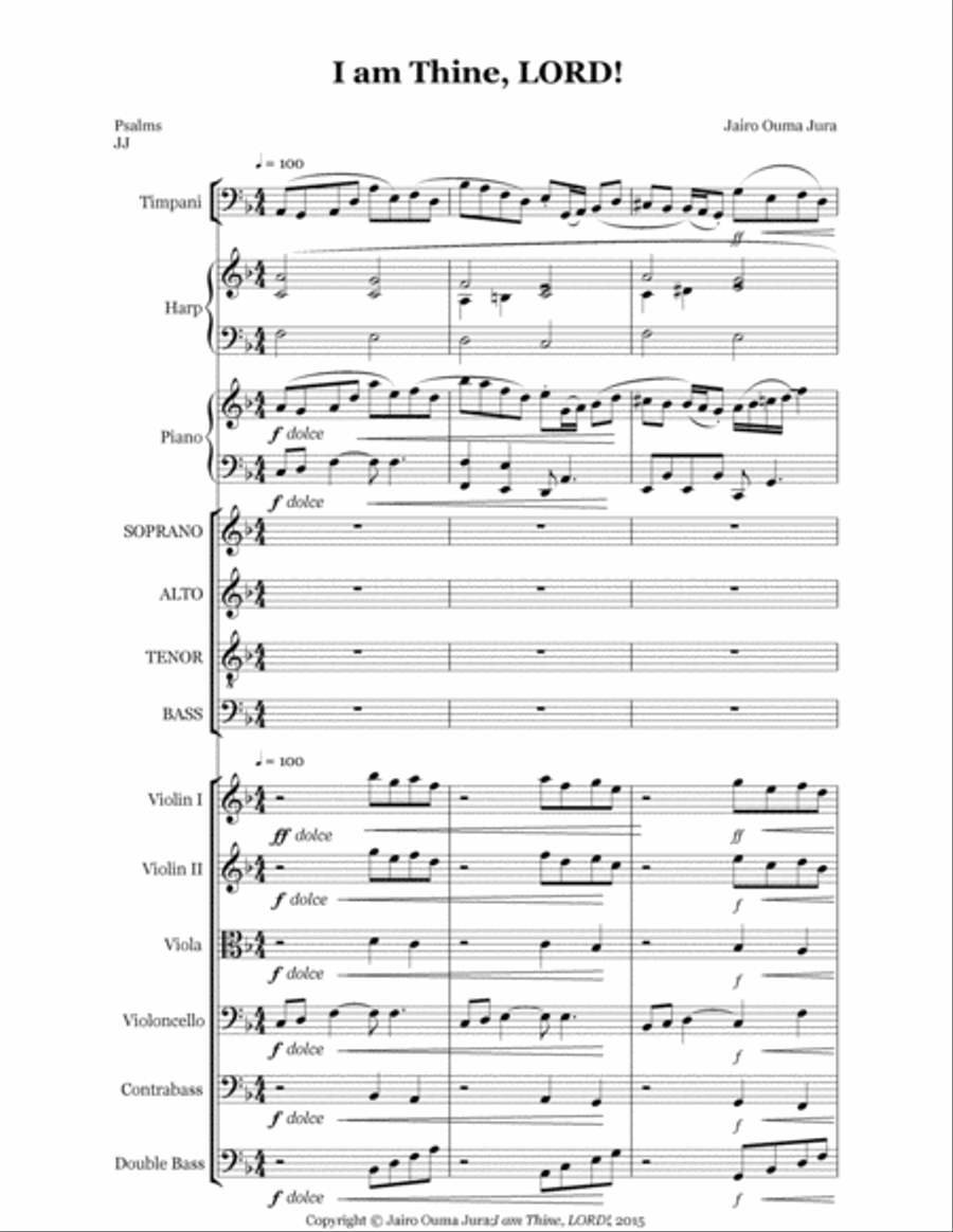 I am Thine, LORD 4-Part scores gallery preview page 2