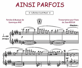 Book cover for Ainsi Parfois (Collection CrocK'MusiC)