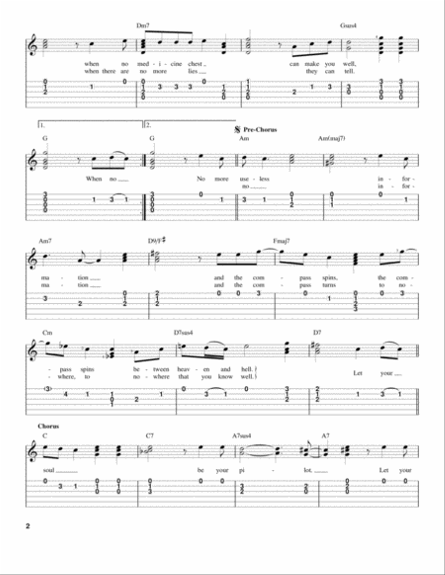 Let Your Soul Be Your Pilot Acoustic Guitar scores gallery preview page 2