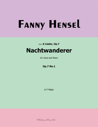 Nachtwanderer, by Fanny Hensel, in F Major