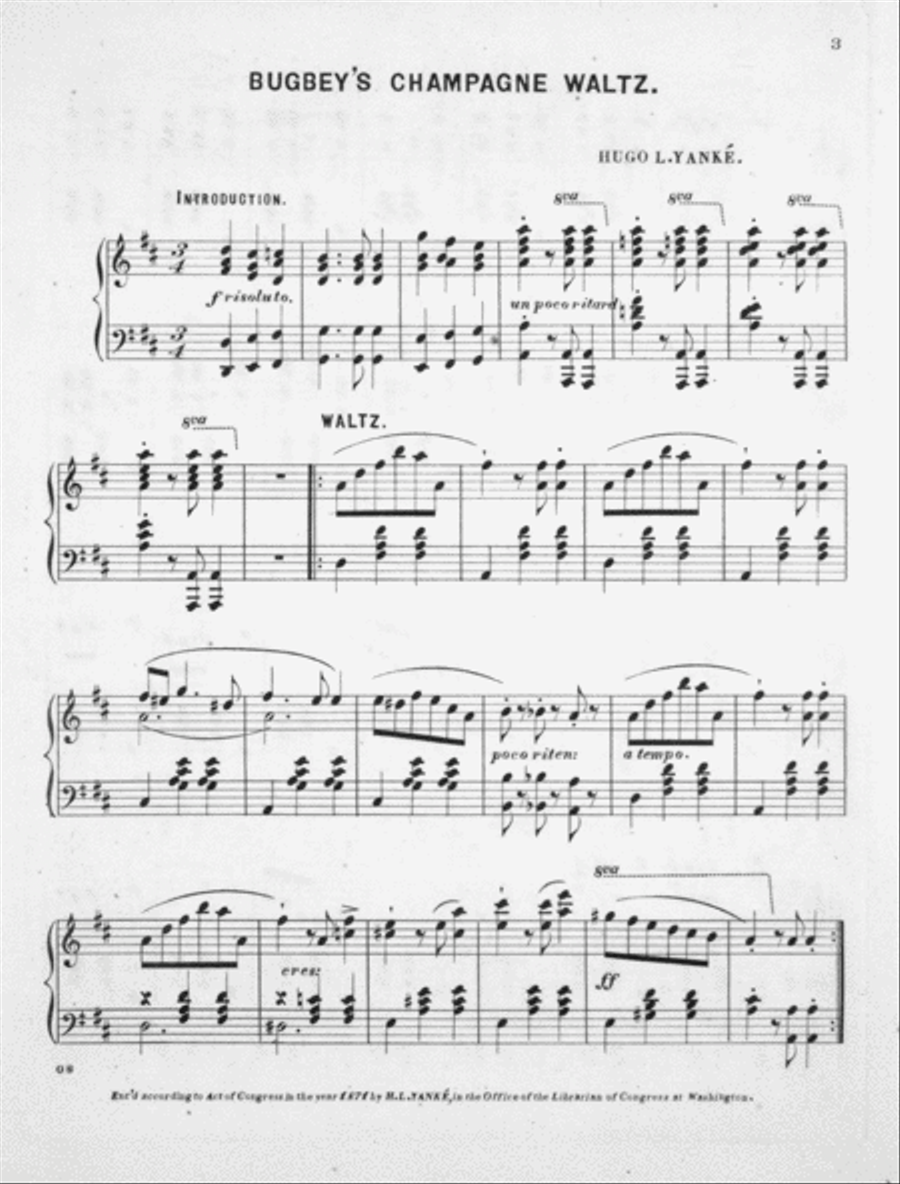 Bugbey's Champagne Waltz Piano Solo scores gallery preview page 2