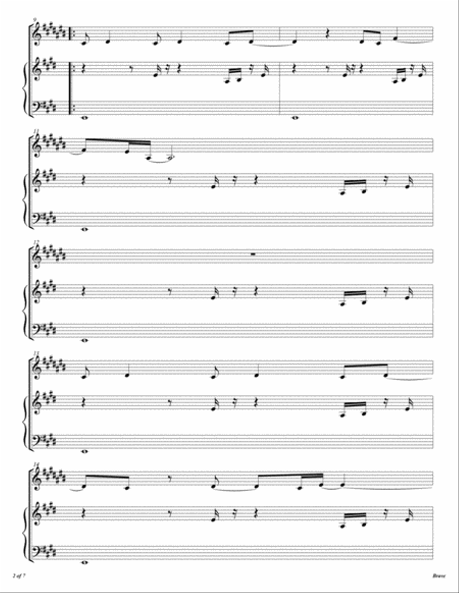 Brave Alto Saxophone scores gallery preview page 3