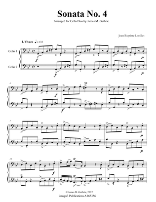 Loeillet: Sonata No. 4 for Cello Duo