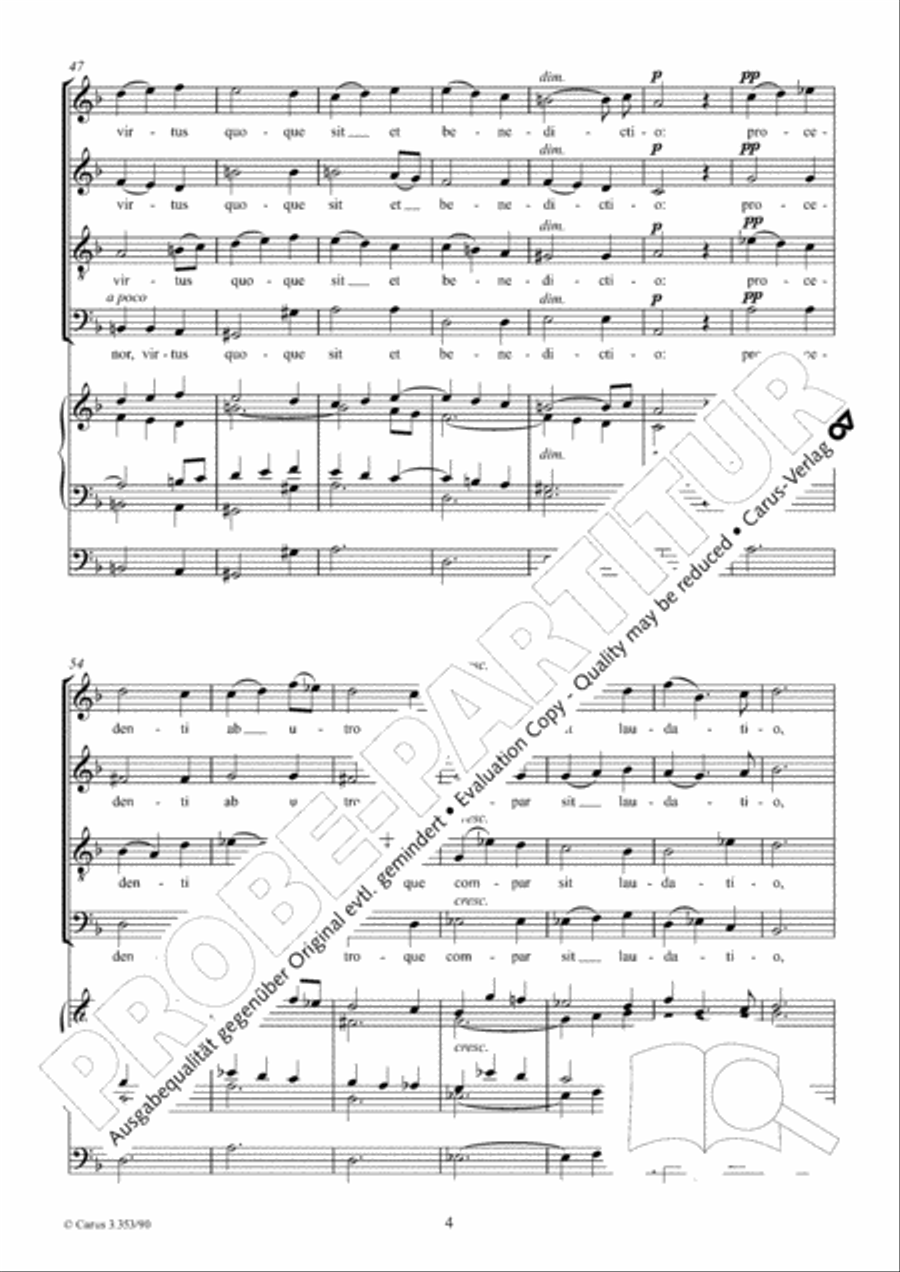 Tantum ergo 4-Part scores gallery preview page 5