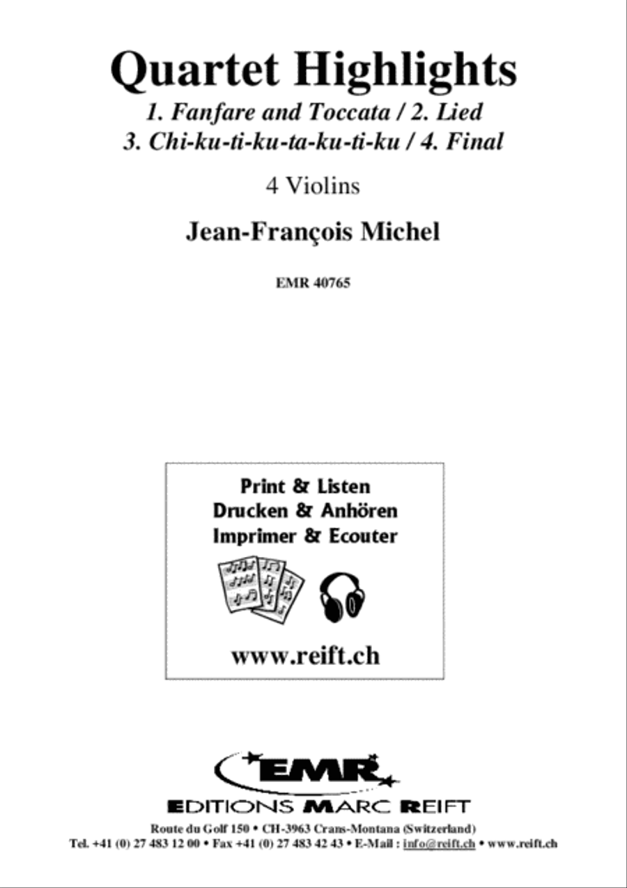 Quartet Highlights Violin scores gallery preview page 2