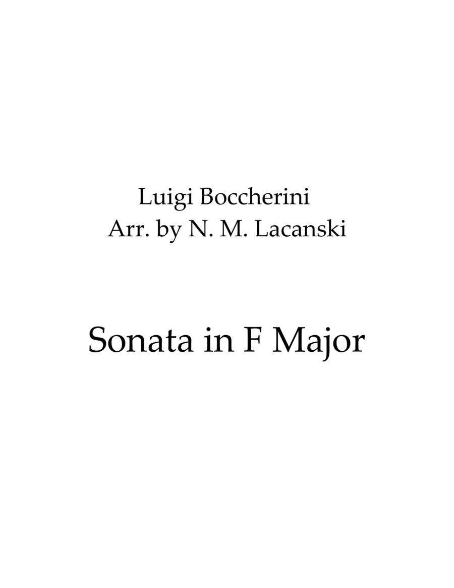 Sonata in F Major image number null
