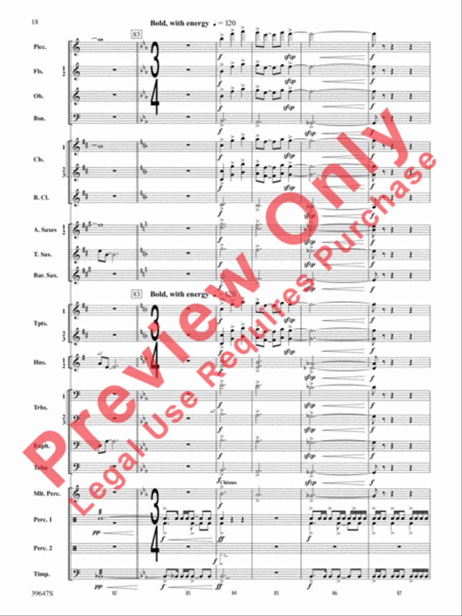 Oak Island Odyssey Oak Island Odyssey Concert Band scores gallery preview page 19