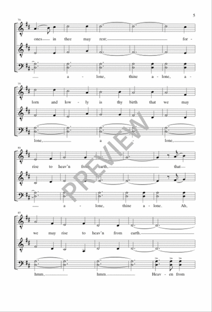 All Praise to Thee, Eternal Lord TTBB scores gallery preview page 5