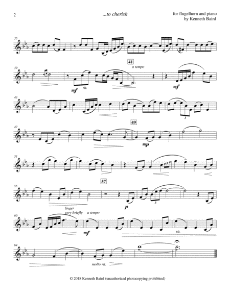 to cherish (revised for flugelhorn and piano) image number null