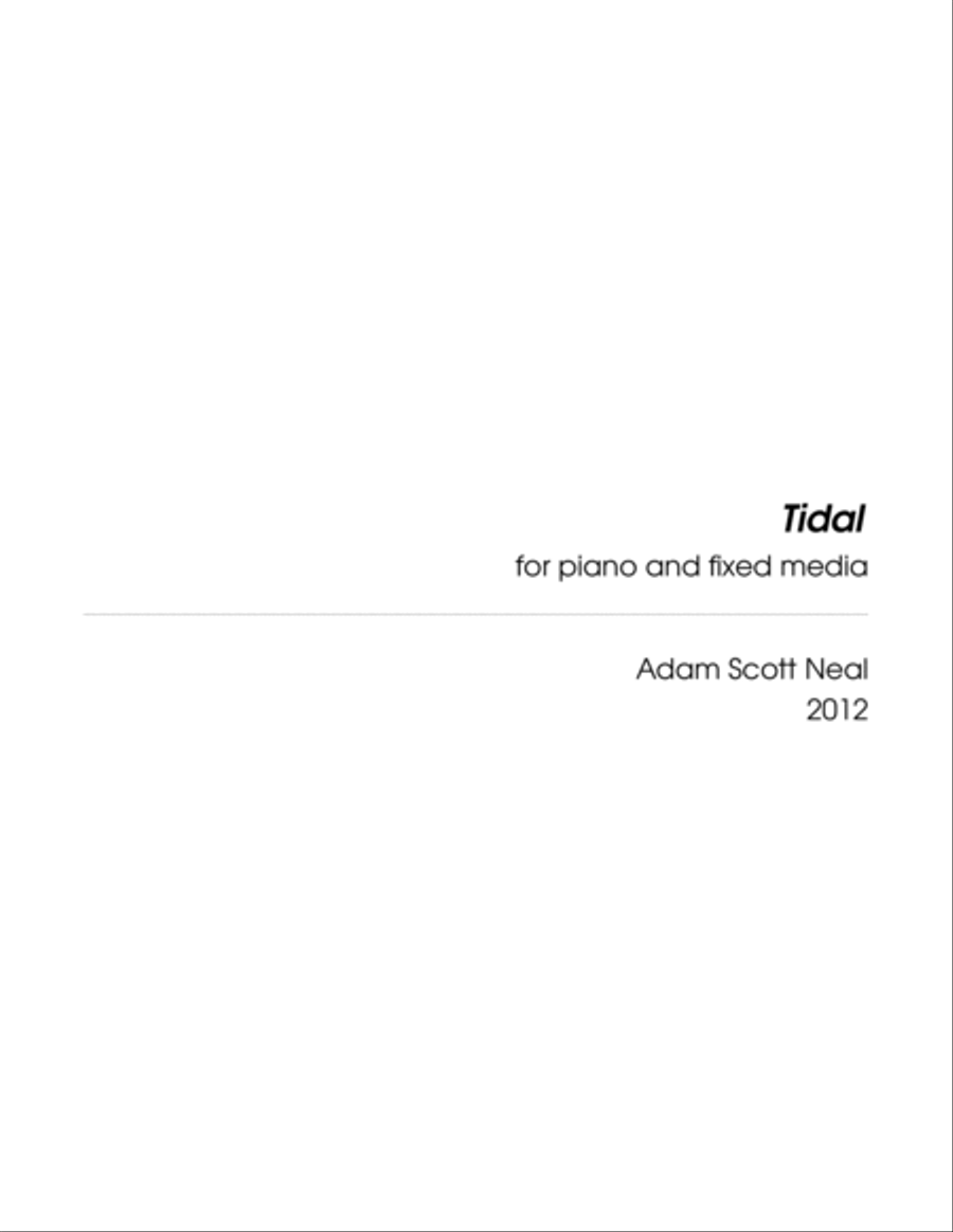 Tidal Piano Solo scores gallery preview page 3