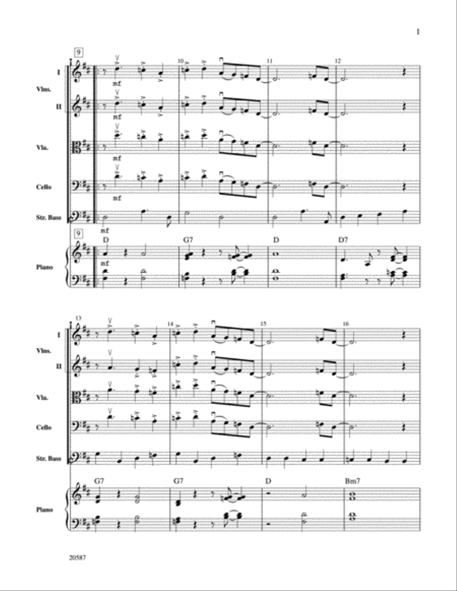 Blues for Dee Blues for Dee String Orchestra scores gallery preview page 3