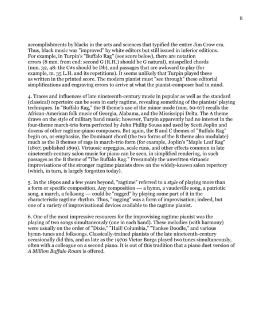 A Million Buffalo Roam (Conductor's Score for Piano Ensemble) 2 Pianos, 4-Hands scores gallery preview page 3