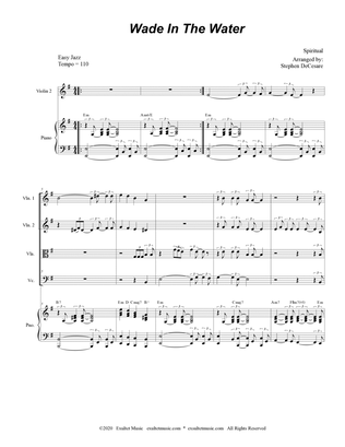 Wade In The Water (for String Quartet and Piano)