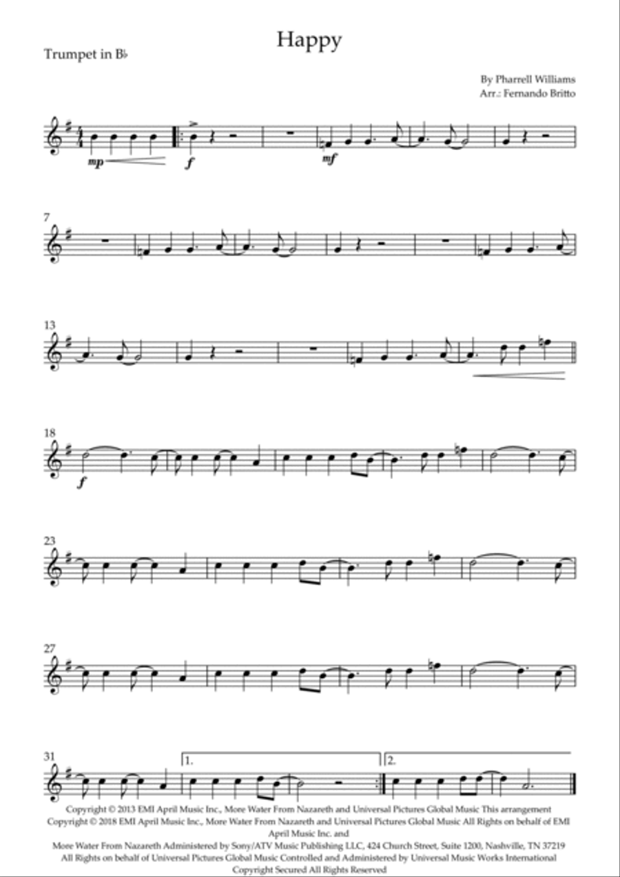 Happy Large Ensemble scores gallery preview page 5
