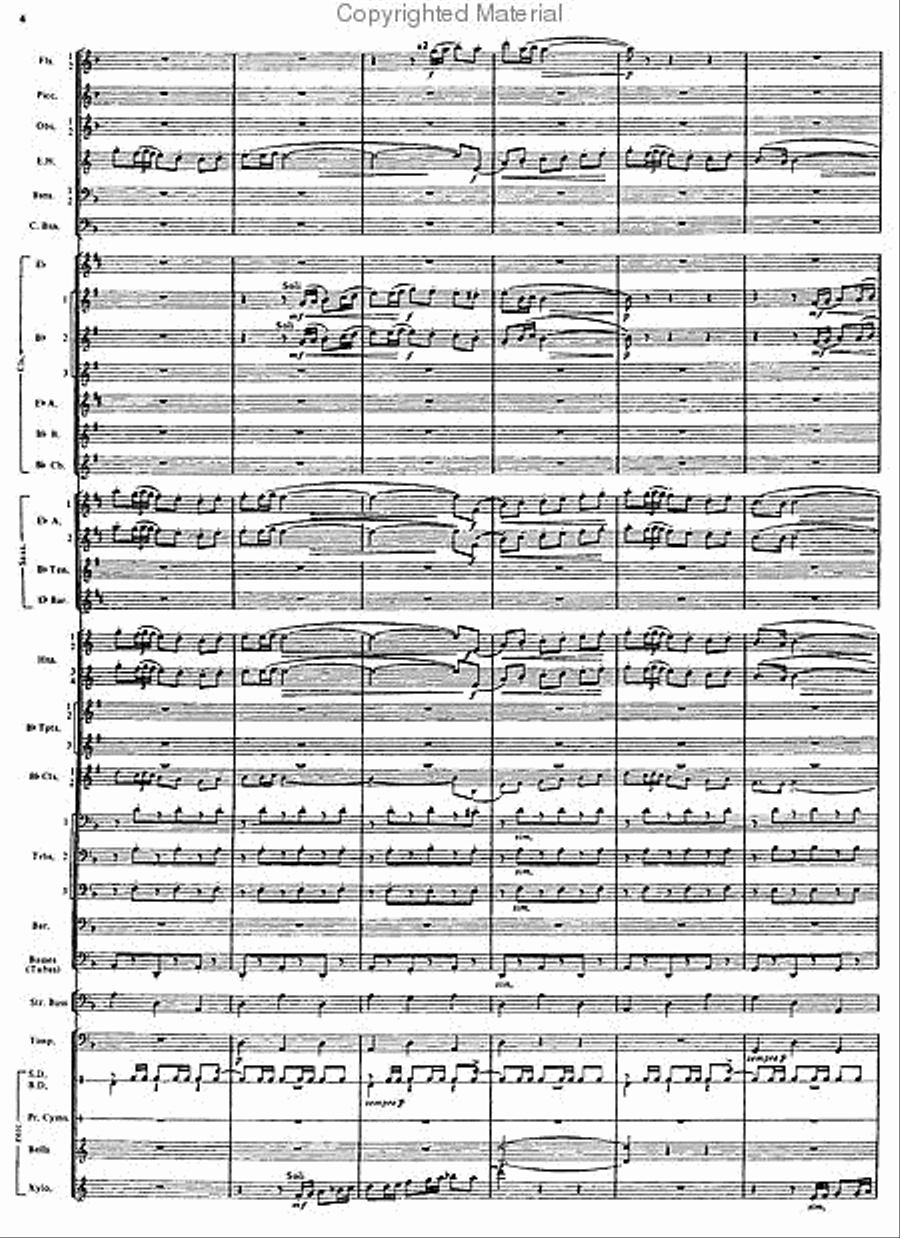 El Camino Real – A Latin Fantasy Concert Band scores gallery preview page 4